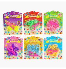 Резиночки для плетіння HY 190 X-23 (1440/2) ВИДАЄТЬСЯ ТІЛЬКИ МІКС ВИДІВ, гачки, рогатка, на листі