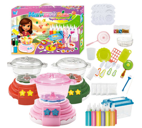 Набір для творчості "Магічний гель" 44804 (16) "WToys", аквагель, мультиварка, звук, підсвічування, форми, 12 гелів, кухонне приладдя, в коробці – в наличии! Купите сейчас у KAZKOVA