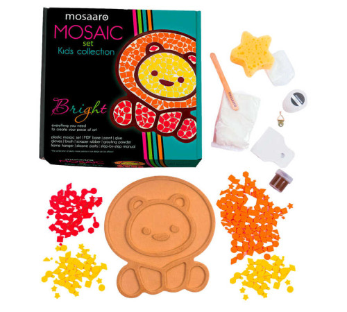 гр Набір для творчості "Mosaaro" (укр) MA7009 (5) "Vladi Toys", "Лев", з пластиковою мозаїкою