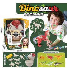 Набір для творчості 929-179 (48/2) 6 динозаврів, фарби, пензлики, в коробці
