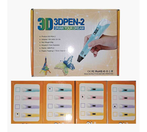 3D Ручка Y 786 (40/2) 4 кольори, ВИДАЄТЬСЯ МІКС, в коробці – в наличии! Купите сейчас у KAZKOVA