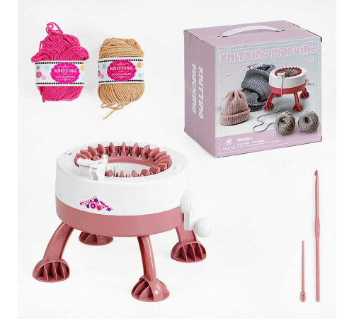 Набір для в'язання 689 B-1 (24/2) станок для в’язання, 2 мотки ниток, інструменти, в коробці