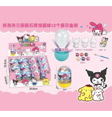 Гіпсова розмальовка BQ 24-1 (24) ЦІНА ЗА 12 ШТУК В БЛОЦІ, герой, гіпсова фігурка, набір фарб, пензлик, наліпки, в коробці