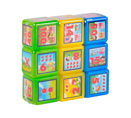 гр Кубики "Математика 9 шт" 09051 (21) "M Toys" гр Кубики "Математика 9 шт" 09051 (21) "M Toys"