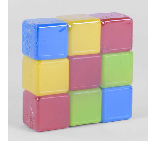 гр Кубики кольорові 9 шт. 05061 (21) "M Toys"