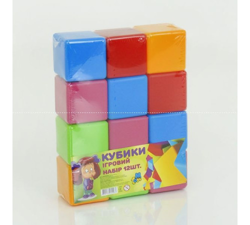 гр Кубики великі 12 шт. 14067 (16) "M-TOYS" гр Кубики великі 12 шт. 14067 (16) "M-TOYS"