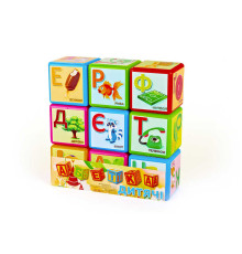 гр Кубики "Абетка" 9 шт укр. велика (21) 14043 "M Toys"
