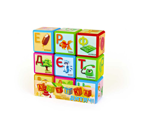гр Кубики "Абетка" 9 шт укр. велика (21) 14043 "M Toys" гр Кубики "Абетка" 9 шт укр. велика (21) 14043 "M Toys"