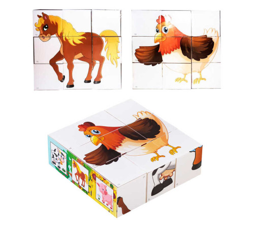 гр Набір дитячий Кубики "Свійські тварини" 0411 (21) "BAMSIC" – в наличии! Купите сейчас у KAZKOVA гр Набір дитячий Кубики "Свійські тварини" 0411 (21) "BAMSIC" – в наличии! Купите сейчас у KAZKOVA