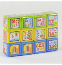 гр Кубики "Математика 12 шт" 09052 (24) "M Toys"