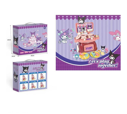 Кухня 228-10 D (48/2) духова піч, 23 х 10х 20 см, посуд, плита, каструля, сковорідка, ніж, лопатка, декоративна їжа, герої, в коробці