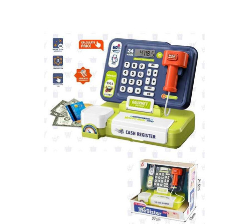 Касовий апарат CF 8251 (48/2) звук, підсвічування, калькулятор, сканер, в коробці