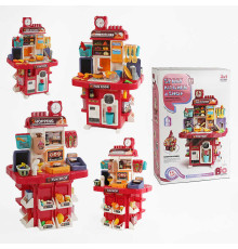 Кухня і супермаркет L 666-88 (4) 83 елементи, висота - 77 см, звук, підсвічування, кулер, холодильник, генератор льоду, пара, ллється вода з крана, посуд, сканер, продукти, в коробці