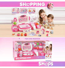 Касовий апарат 6705 (12) озвучення англійською мовою, звук, підсвічування, музика, історії, калькулятор, ваги, сканер, продукти, гроші, монети, карта, в коробці