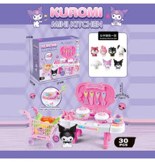 Кухня з героєм LT 117-1 (72) плита має підсвічування та звукову імітацію приготування, візок для покупок, посуд, в коробці