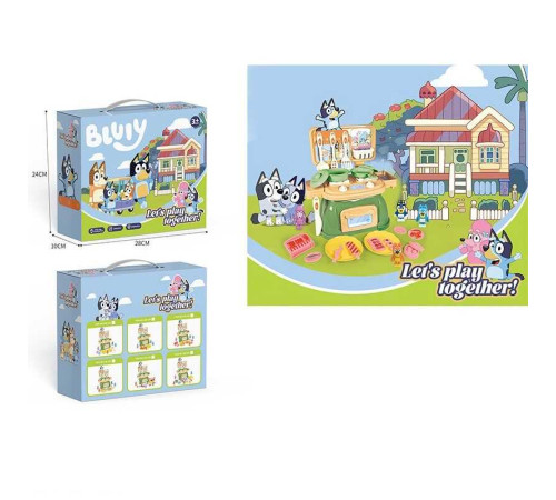 Кухня 228-12 C (48/2) духова піч, 23 см 13 см 20 см, посуд, плита, каструля, сковорідка, ніж, лопатка, декоративна їжа, герої, в коробці