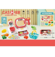 Касовий апарат C 668-33 (36/2) підсвічування, звук, калькулятор, ваги, термінал для оплати карткою, сканер, продукти, купюри, в коробці