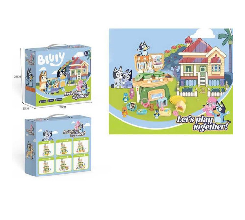 Кухня 228-12 F (48/2) духова піч, 23 см 13 см 20 см, посуд, плита, каструля, сковорідка, ніж, лопатка, декоративна їжа, герої, в коробці