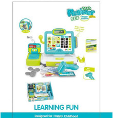 Касовий апарат 35577 A (6) підсвічування, звук, калькулятор, мікрофон, ваги, карта та монети, в коробці