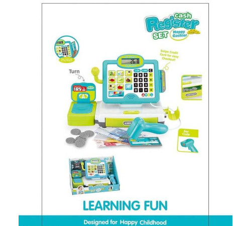 Касовий апарат 35577 A (6) підсвічування, звук, калькулятор, мікрофон, ваги, карта та монети, в коробці – в наличии! Купите сейчас у KAZKOVA