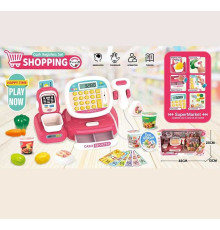 Касовий апарат C 668-39 (24/2) підсвічування, звук, калькулятор, ваги, термінал для оплати карткою, сканер, продукти, купюри, в коробці