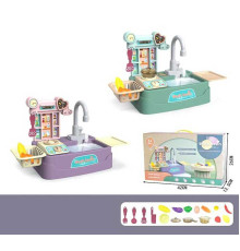 Кухня 566 (24/2) 2 види, помпа для води, посуд, овоці і фрукти, в коробці