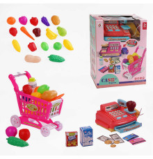 Касовий апарат CF 8206 (24/2) підсвічування, звуки, мелодії, англ. мовою, продукти, візок, у коробці