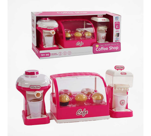 Кав`ярня 818-228 A (18) підсвічування, кавомашина, вододозатор, солодощі, в коробці