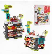 Супермаркет 922-202 (8) 81 деталь, світло, звук, термінал, сканер, ваги, продукти, кошик, розмір 69х38х87 см, в коробці