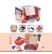 Касовий апарат 8888 A (48/2) звук, сканер, калькулятор, кошик з продуктами, купюри, картка, в коробці