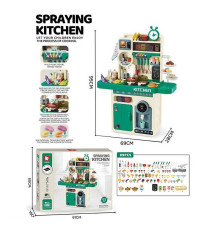 Кухня G 795 A Штрих = 00663 (4) 89 елементів, висота 95см, пісеньки та слова англійською, підсвічування, звуки приготування, парогенератор, помпова подача води, витяжка, в коробці