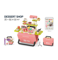 Магазин 668-162 (36) розкладна валіза, муляжі продуктів, іграшкові гроші, наліпки, в коробці