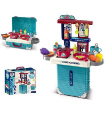 Кухня 008-306 (24) 3 в 1: кухня+валіза, висота 47 см, посуд, продукти, приладдя, в коробці