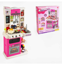 Кухня 922-177 (8) 92 елементи, звук, підсвічування, парогенератор, ллється вода з крана, посуд, продукти, наліпки, висота 78.5 см, в коробці
