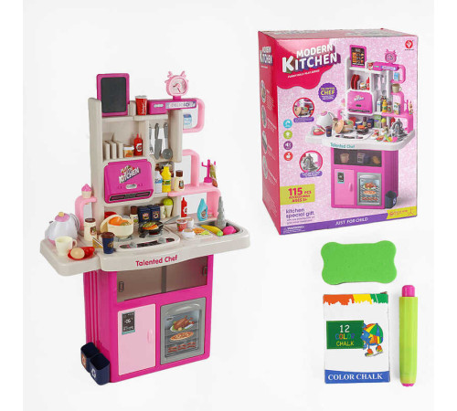 Кухня 922-179 (4) висота 102 см, світло, звуки приготування, парогенератор, помпова подача води, 115 аксесуарів, в коробці