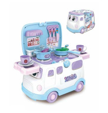 Кухня 661-541 (12/3) 16 предметів, набір столових приборів, посуд, овочі, в боксі