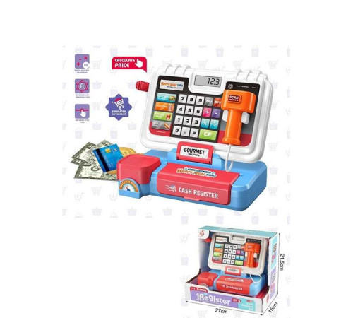 Касовий апарат CF 8247 (48/2) звук, підсвічування, калькулятор, сканер, в коробці