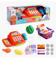 Касовий апарат 66108 (30/2) калькулятор, підсвічування, звук, кошик з продуктами, гроші, в коробці