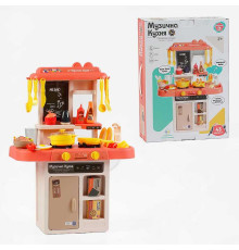 Кухня 68186 Штрих= 46005 (12) "TK Group", ОЗВУЧУВАННЯ УКРАЇНСЬКОЮ МОВОЮ, 43 елементи, ллється вода, пісні, фрази, підсвічування, у коробці