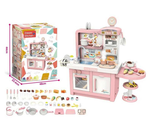 Кухня 100 T-4 (4) висота - 98 см, звук, музика, підсвічування, парогенератор, мийка з подачею води, посуд, прилади, продукти, в коробці