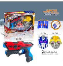 Пістолет YX 668-4 (48) 6 м’яких патронів, маска, мішень, в коробці