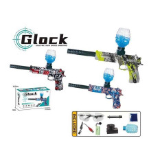 Пістолет 01-2 (36) 3 види, стріляє орбізами, глушник, від акумулятору 7.4 V, в коробці, ВИДАЄТЬСЯ ТІЛЬКИ МІКС ВИДІВ