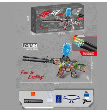 Автомат G 950-5 A (36) підсвічування, довжина з глушником 49см, пачка орбізів, окуляри, механічний принцип роботи, акумулятор 7.4V, в коробці