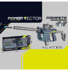 Автомат 836 A (12) довжина - 68 см, механічний принцип роботи, 20 м’яких патронів, оптичний приціл -1х-6х, 18 гільз, в коробці