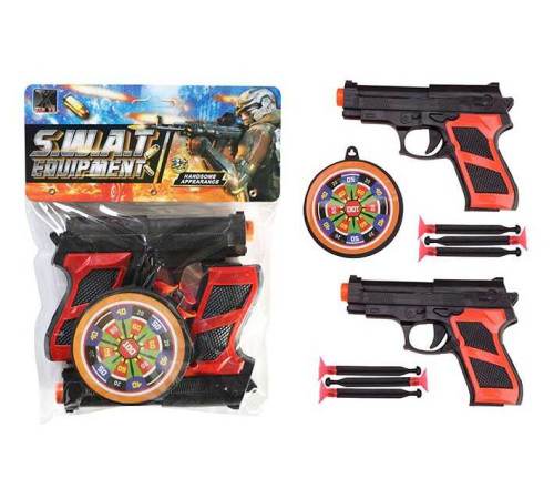 Набір пістолетів 2019-65 (240/2) два пістолети, стріли з присосками, мішень, у пакеті