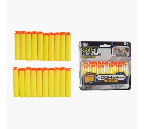 М`які патрони 633-3 (468/2) 20 штук, з присосками, на листі