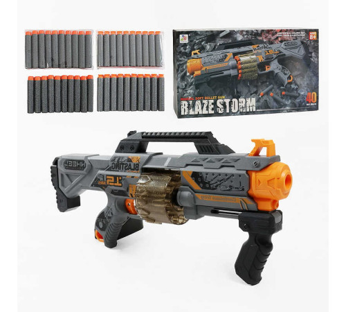 Автомат ZC 7161 (12) механічний принцип роботи, обертовий барабан для заряджання, 40 м'яких патронів з присосками, довжина 51 см, в коробці