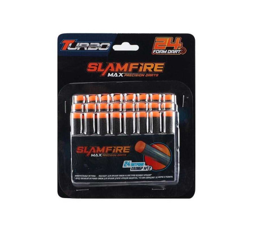 М`які патрони BT 348 (192/2) 24 штуки, розмір 7х1 см, на листі