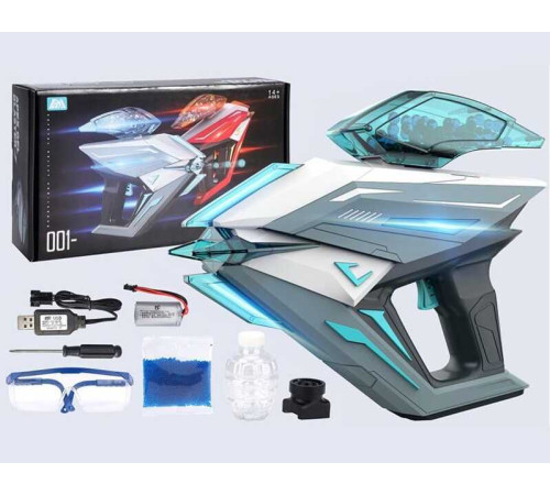 Пістолет 661-1 (24) акумулятор 7,4 V, підсвічування, стріляє орбізами, захисні окуляри, 2 магазини, викрутка, в коробці