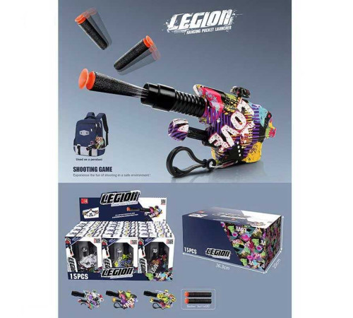 Пістолет XH 010 B (15) ЦІНА ЗА 15 ШТУК У БЛОЦІ, стріляє м’якими патронами, механічний принцип роботи, 2 патрони, карабін, в коробці